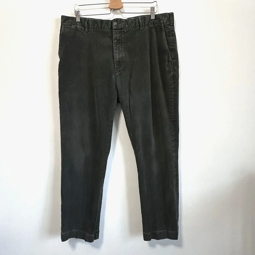 Polo Ralph Lauren Stretch Classic Fit Mens Corduroy Pants 40x30 (38x29) Green - Picture 1 of 10